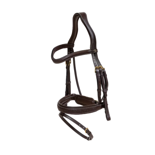 Dy'on ogłowie Plaited Flash Noseband with Pull back D Collection
