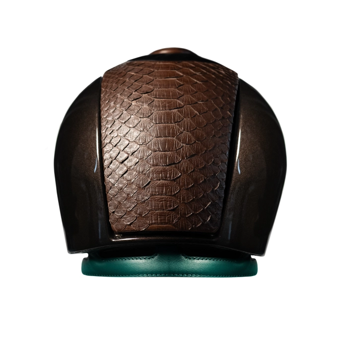 kask kep phyton cromo 2.0 tył metal brown
