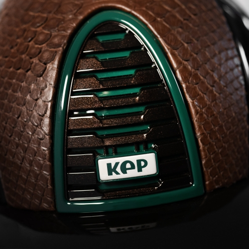 KEP Italia kask Cromo 2.0 Polo Polish Metal Python Brown + Polish Dark Green