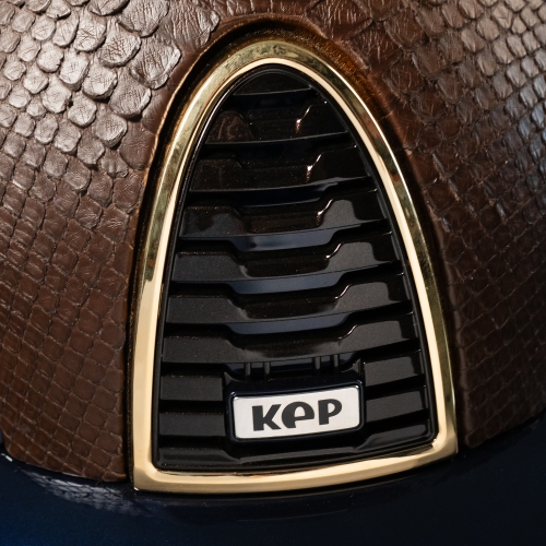 kask kep cromo2.0 phyton brązowy złoto