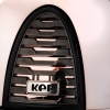 kep kask mirror czarny rosegold szeroki daszek