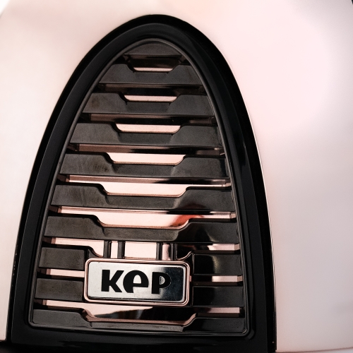 kep kask mirror czarny rosegold szeroki daszek