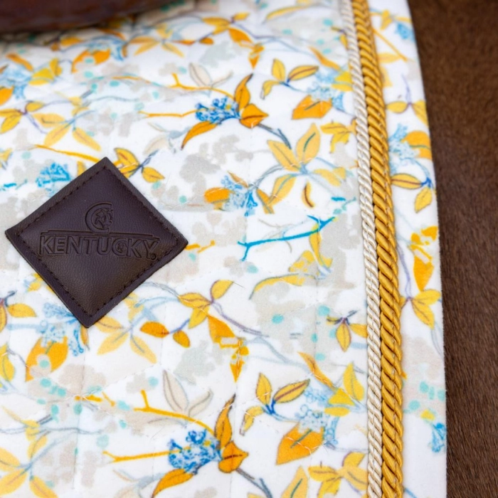 Kentucky czaprak Velvet Printing biały brązowy