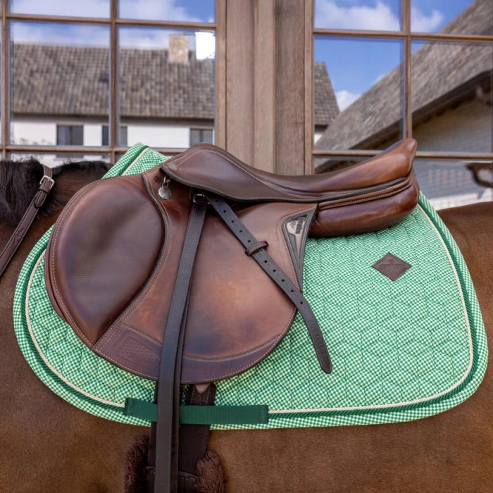 Kentucky czaprak Velvet Printing green white