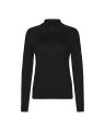 TROLLE sweter Technical Merino Half Zip czarny