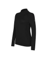 TROLLE sweter Technical Merino Half Zip black