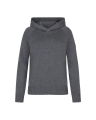 TROLLE bluza Loose Fit Extra Fine Merin z kapturem szara