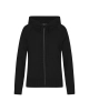 TROLLE bluza Loose Fit Extra Fine Merino Zip black