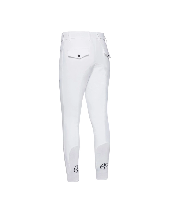 TROLLE Athl Breeches Knee Grip with Back pocket bryczesy męskie białe