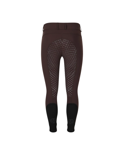 TROLLE bryczesy High Waist Breeches Full Grip damskie bryczesy z wysokim stanem i pełnym lejem brązowe