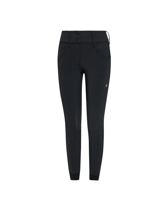 TROLLE bryczesy High Waist Breeches Full Grip damskie bryczesy z wysokim stanem i pełnym lejem black