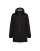 TROLLE płaszcz Heat-Sealed Breathable Rain Coat płaszcz przeciwdeszczowy czarny