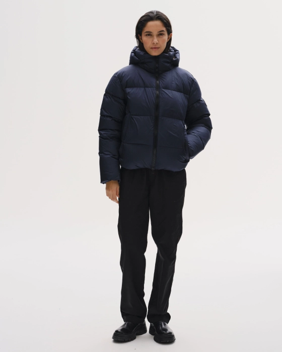 TROLLE kurtka Goose Down Jacket 2.0 zimowa puchowa kurtka granatowa