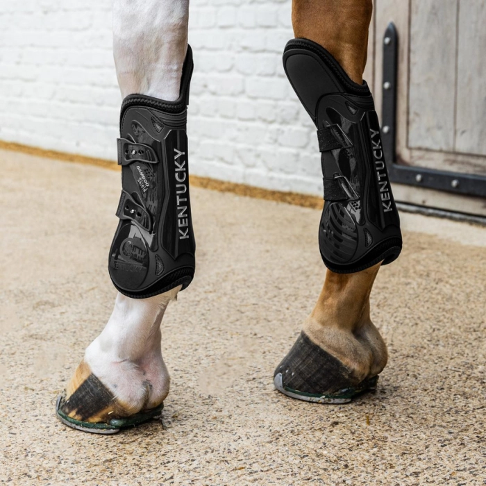 Kentucky ochraniacze Tendon Boots Elastic Knee Protection czarne