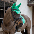 Kentucky nauszniki Wellington Velvet Horse Printing zielone