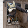 Kentucky nauszniki Wellington Velvet Horse Printing beżowe