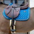 Kentucky czaprak Velvet Horse printing navy granatowy
