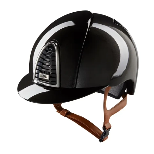 KEP Italia kask Cromo 2.0 Shine Black + Beżowy Pasek