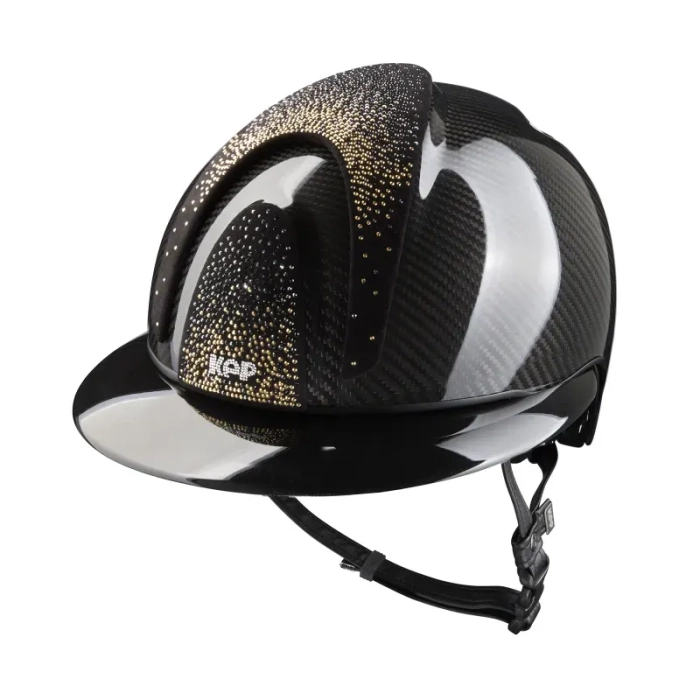 KEP Italia kask Carbon E-light Polo Nebula Gold Shine Black