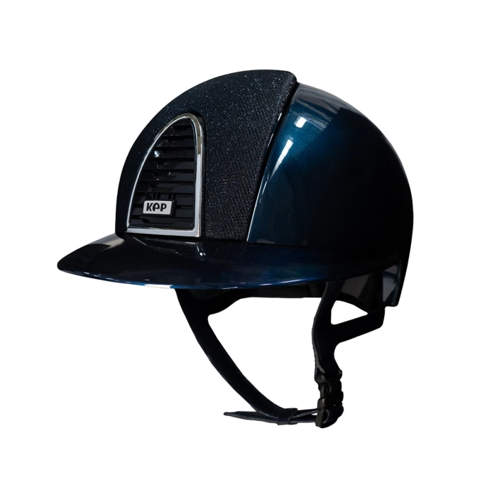 Kask KEP Italia Cromo 2.0 luminor shine z szerokim daszkiem niebieski