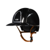 Kask Kep italia cromo 2.0 Polo shine black + beżowy  pasek