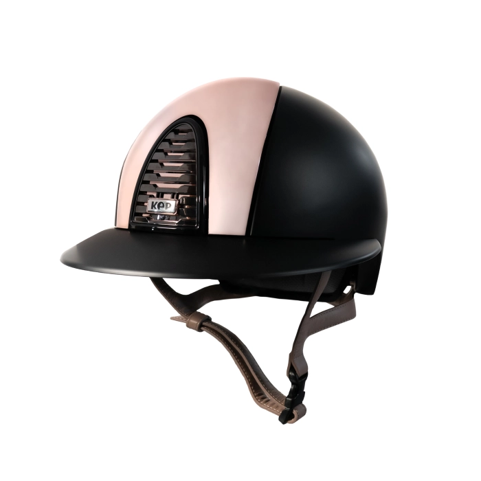kask kep cromo2.0 mirror rosegold black szeroki daszek czarny