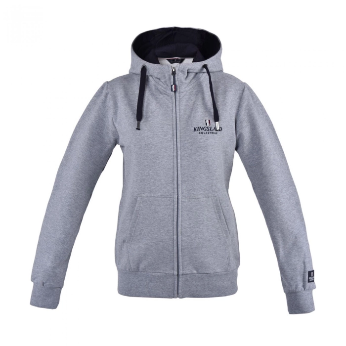 Kingsland bluza z kapturem Classic Unisex szara