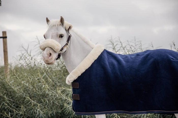 Kentucky derka polarowa dla kuca Show Heavy navy