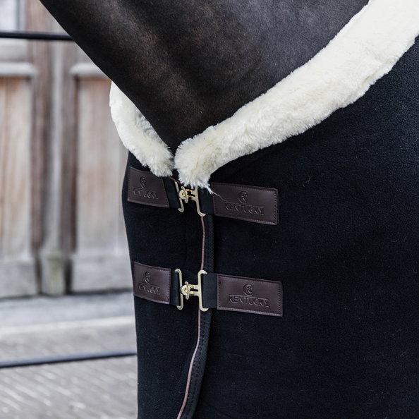kentucky derka Fleece Show Rug black