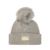 Beżowa czapka zimowa Beanie Kentucky z pomponem