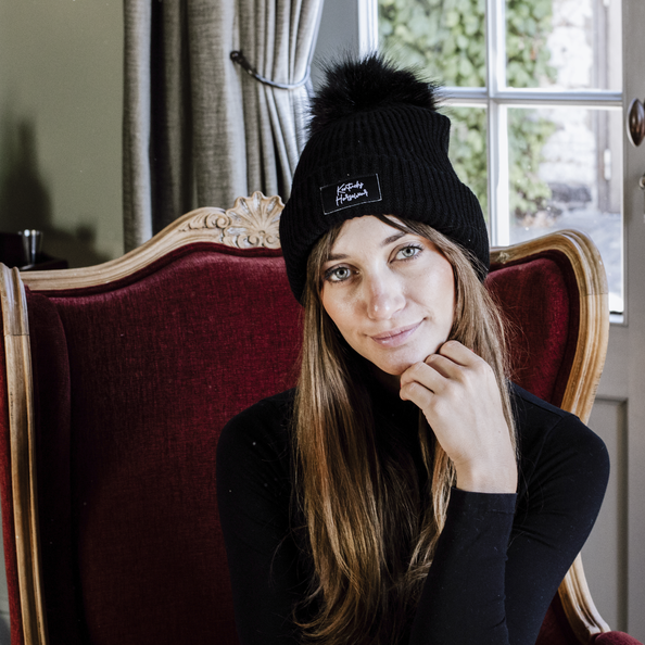 Beanie czapka z pomponem kentucky czarna