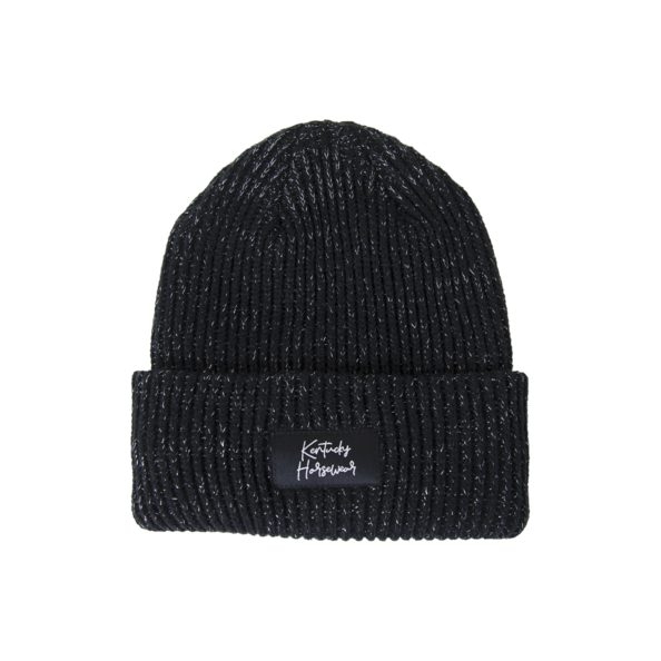 Black Beanie Kentucky zimowa czapka błyszcząca