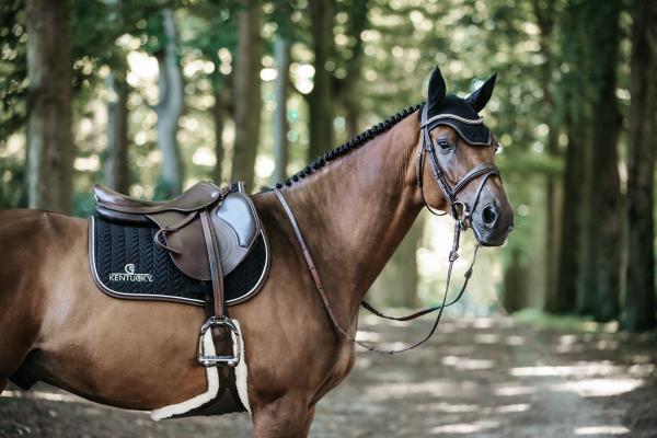 Kentucky czaprak Fishbone Leather black