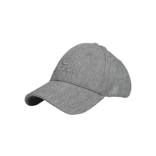 Szara czapeczka Kentucky Wool z daszkiem