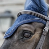 Kentucky Fly Veil Wellington Velvet Pearls Navy