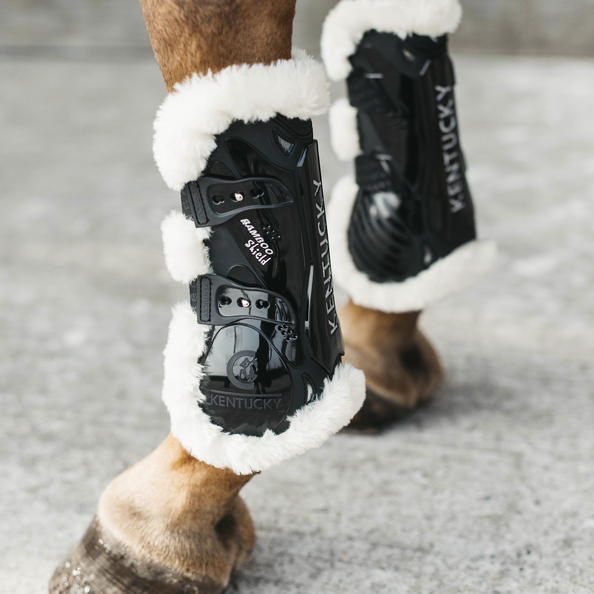 Vegan Sheepskin Tendon Boots bamboo Elastic2.png