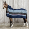 derka kentucky Heavy Fleece Rug Square Stripes navy