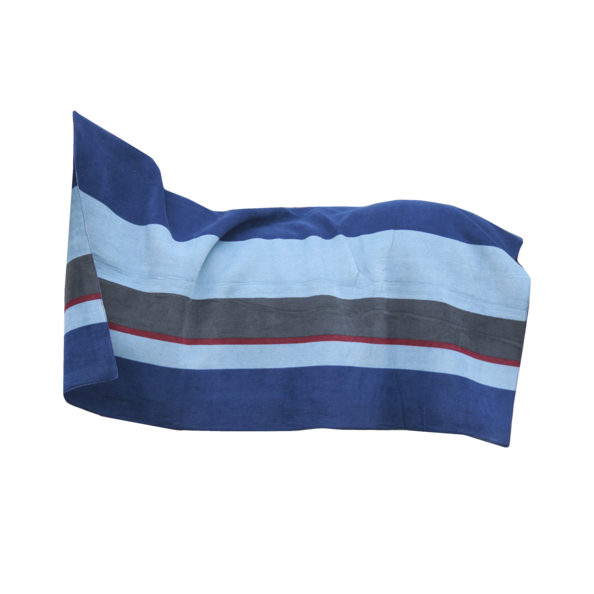 kentucky Heavy Fleece Rug Square Stripes navy