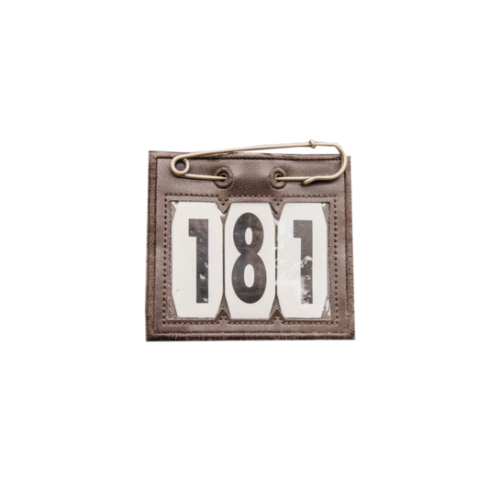 Head Number PVC Safety Pin Brown