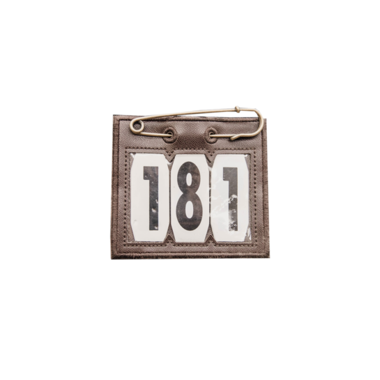 Head Number PVC Safety Pin Brown
