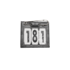 Head Number PVC Safety Pin Black