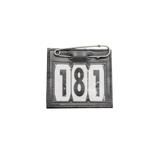 Head Number PVC Safety Pin Black