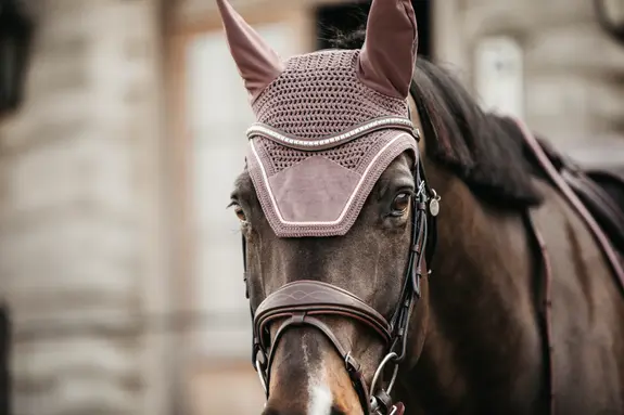 kentucky nauszniki velvet blady fiolet