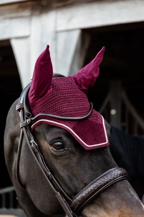 kentucky nauszniki velvet bordeaux