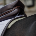 Skin Friendly Saddle Pad Jumping Star Quilting white