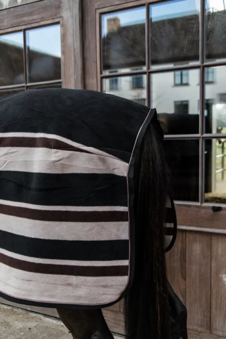 derka kentucky Fleece Rug Heavy beż paski