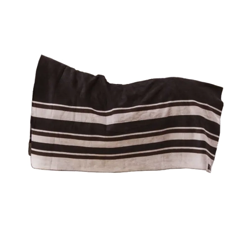 Kentucky derka Heavy Fleece Square Stripes 210/200 brown beige