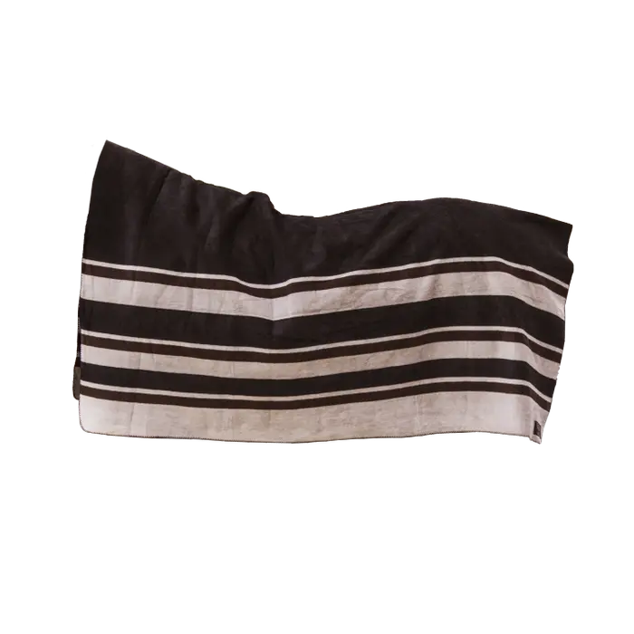 Kentucky derka Heavy Fleece Square Stripes 210/200 brown beige