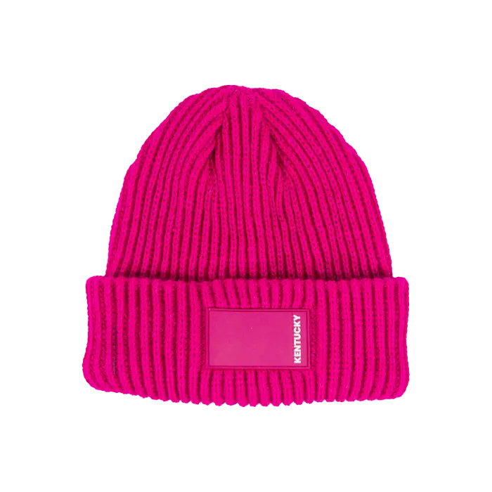 Kentucky czapka Beanie Rubber Logo Pink