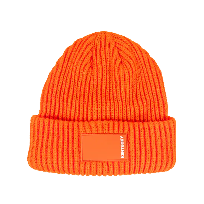 Kentucky czapka Beanie Rubber Logo Orange